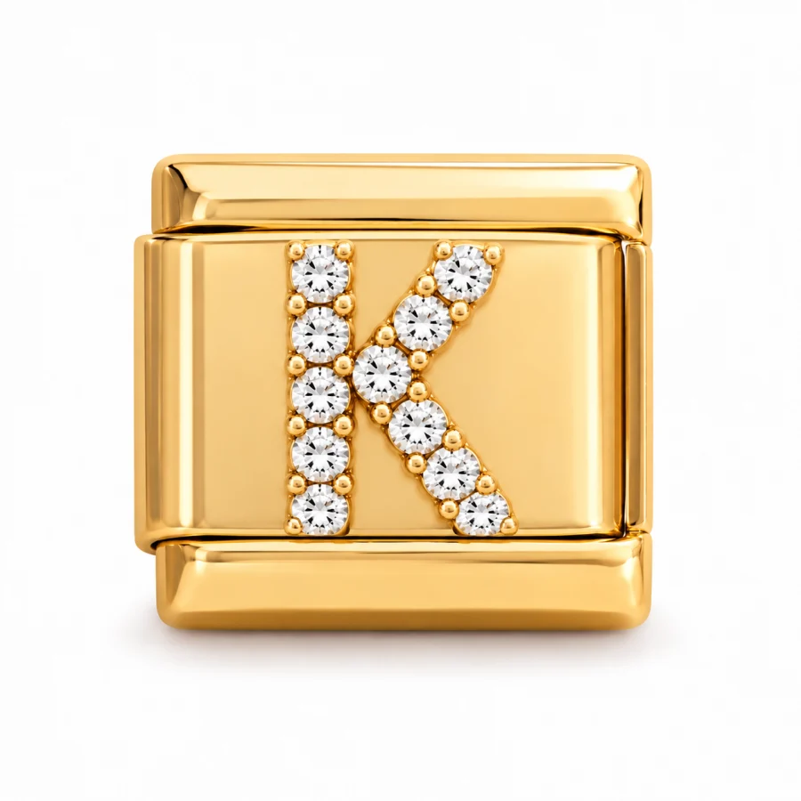 Individual Pave Letter Charm